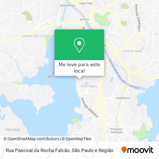 Rua Pascoal da Rocha Falcão mapa