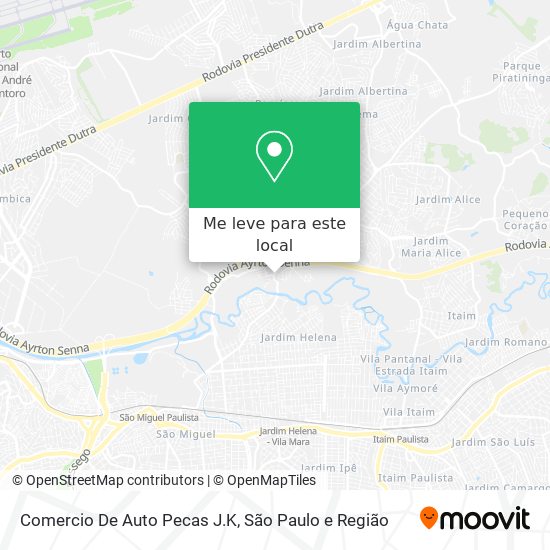 Comercio De Auto Pecas J.K mapa