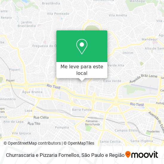 Churrascaria e Pizzaria Fornellos mapa