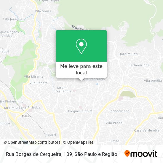 Rua Borges de Cerqueira, 109 mapa