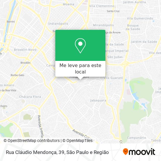 Rua Cláudio Mendonça, 39 mapa