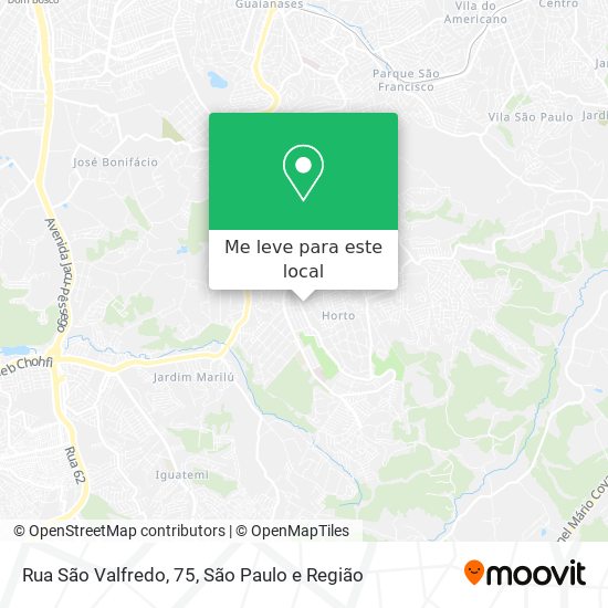 Rua São Valfredo, 75 mapa