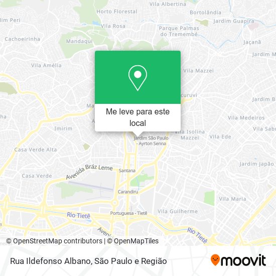 Rua Ildefonso Albano mapa
