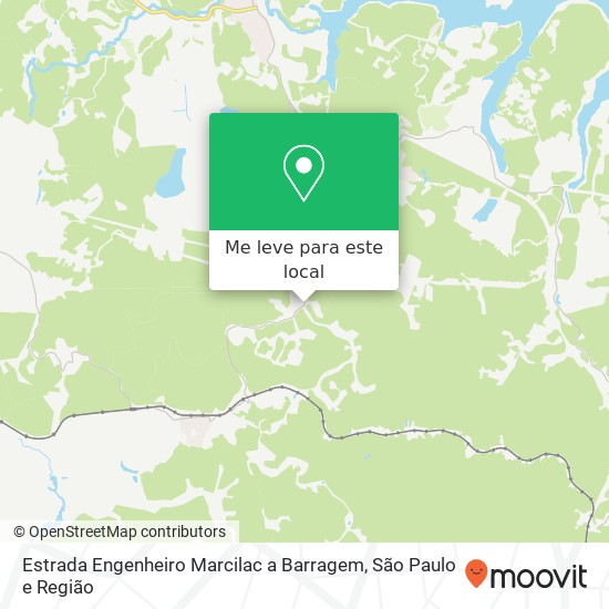 Estrada Engenheiro Marcilac a Barragem, Marsilac São Paulo-SP mapa