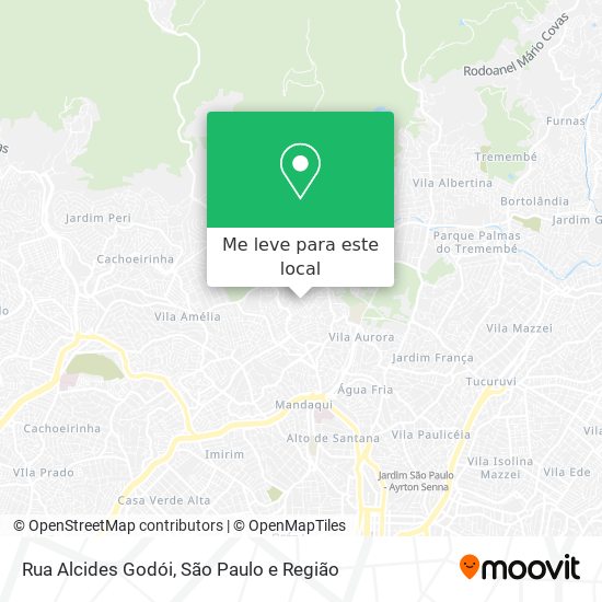 Rua Alcides Godói mapa