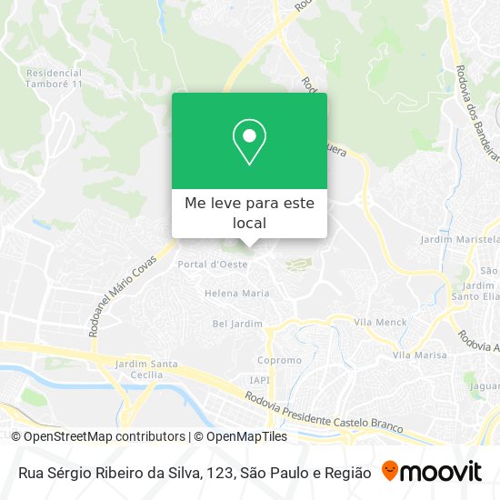 Rua Sérgio Ribeiro da Silva, 123 mapa