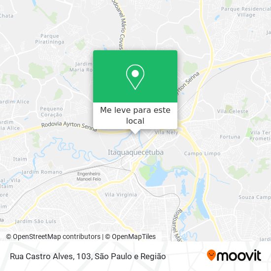 Rua Castro Alves, 103 mapa
