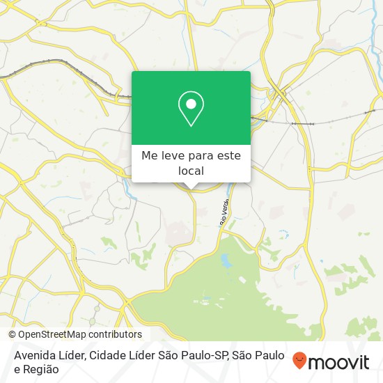 Avenida Líder, Cidade Líder São Paulo-SP mapa