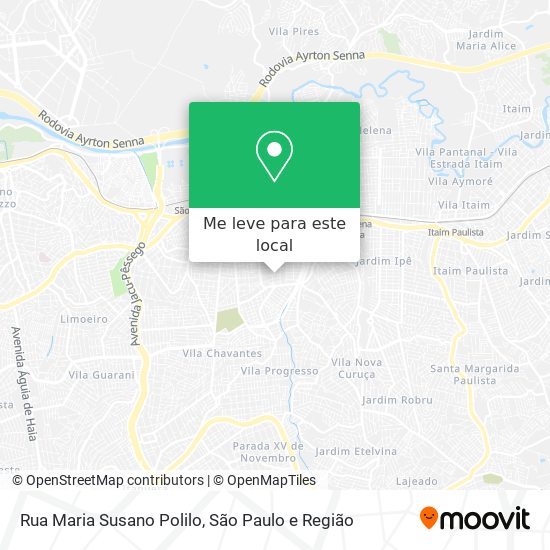 Rua Maria Susano Polilo mapa