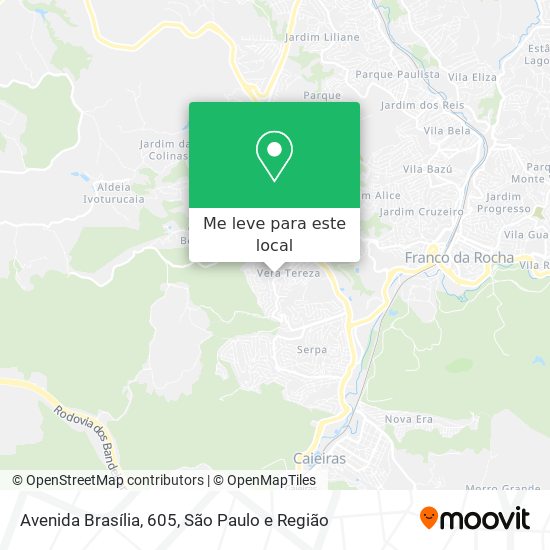 Avenida Brasília, 605 mapa