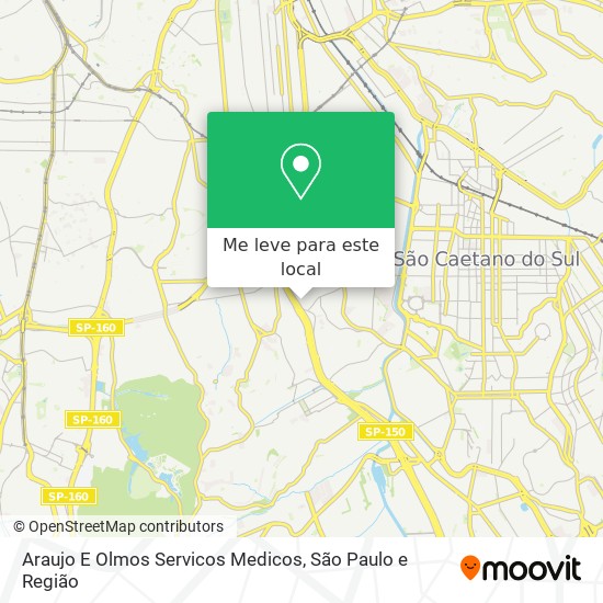 Araujo E Olmos Servicos Medicos mapa