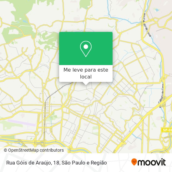 Rua Góis de Araújo, 18 mapa