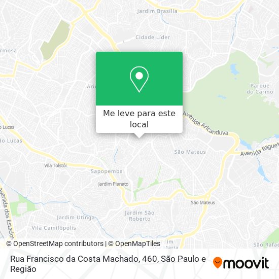Rua Francisco da Costa Machado, 460 mapa
