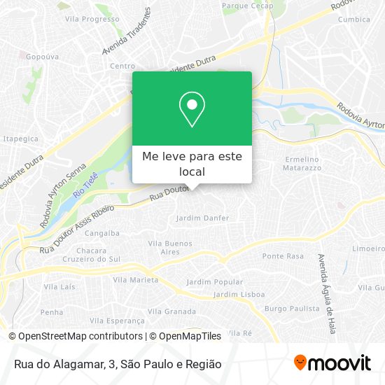 Rua do Alagamar, 3 mapa