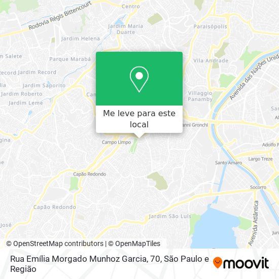Rua Emília Morgado Munhoz Garcia, 70 mapa