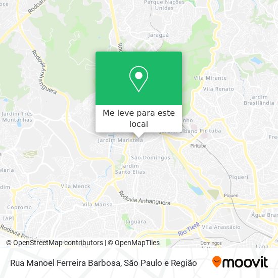 Rua Manoel Ferreira Barbosa mapa