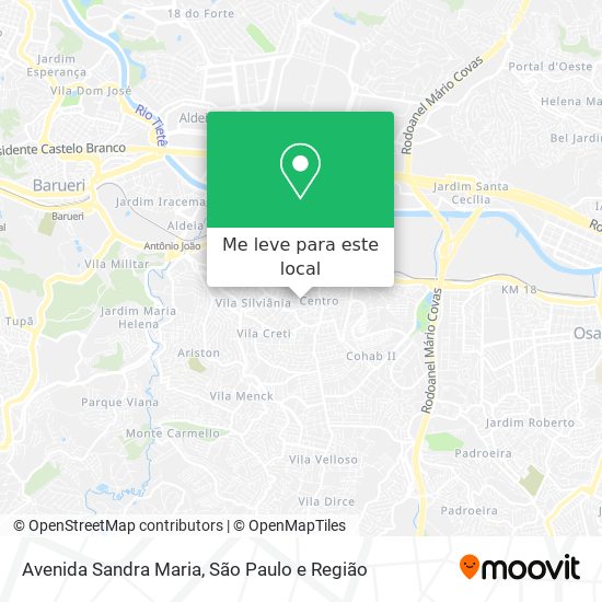 Avenida Sandra Maria mapa