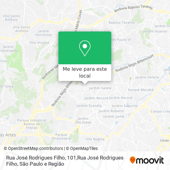 Rua José Rodrigues Filho, 101,Rua José Rodrigues Filho mapa