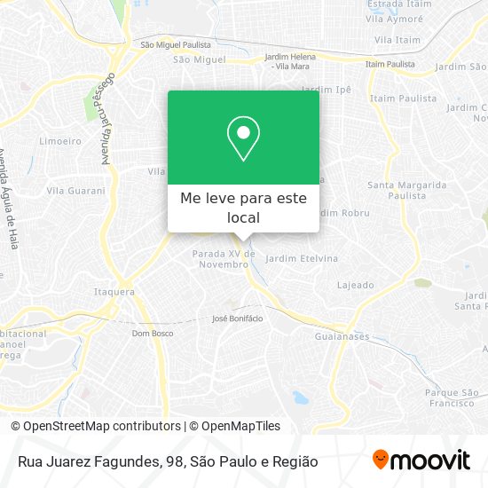 Rua Juarez Fagundes, 98 mapa