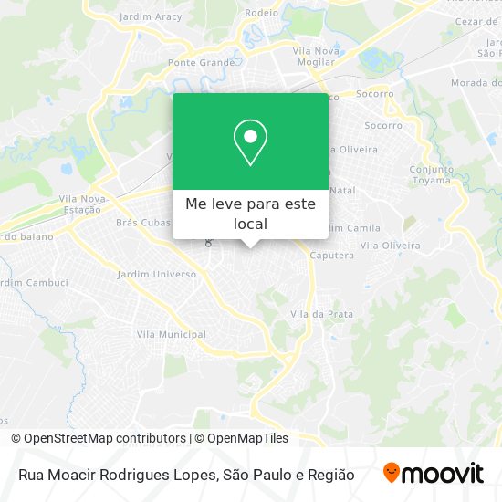 Rua Moacir Rodrigues Lopes mapa
