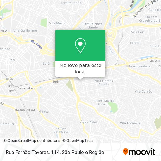 Rua Fernão Tavares, 114 mapa