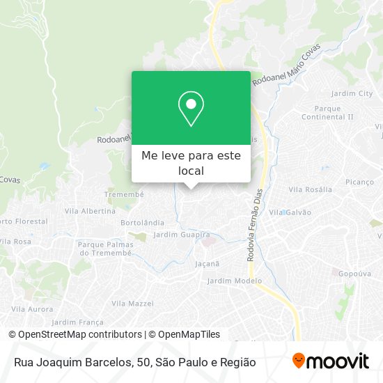 Rua Joaquim Barcelos, 50 mapa