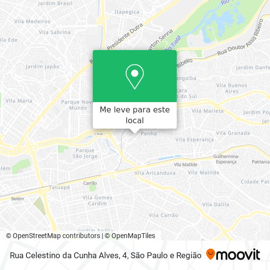 Rua Celestino da Cunha Alves, 4 mapa