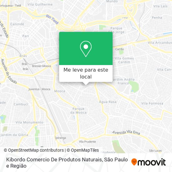 Kibordo Comercio De Produtos Naturais mapa