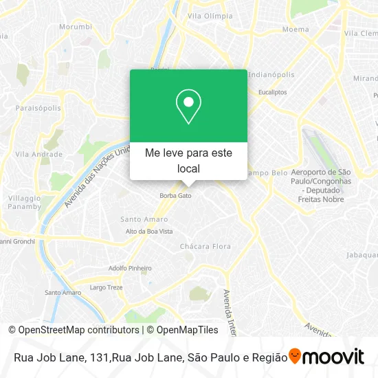 Rua Job Lane, 131,Rua Job Lane mapa