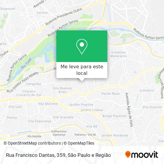 Rua Francisco Dantas, 359 mapa