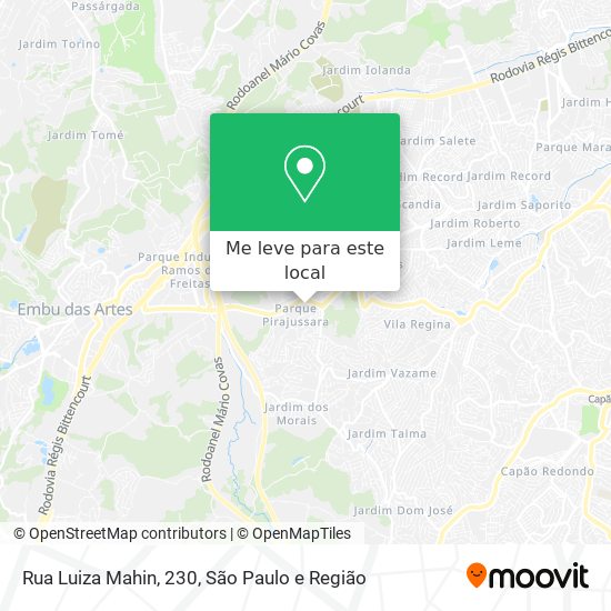 Rua Luiza Mahin, 230 mapa