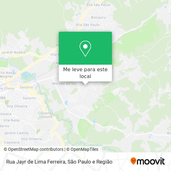 Rua Jayr de Lima Ferreira mapa