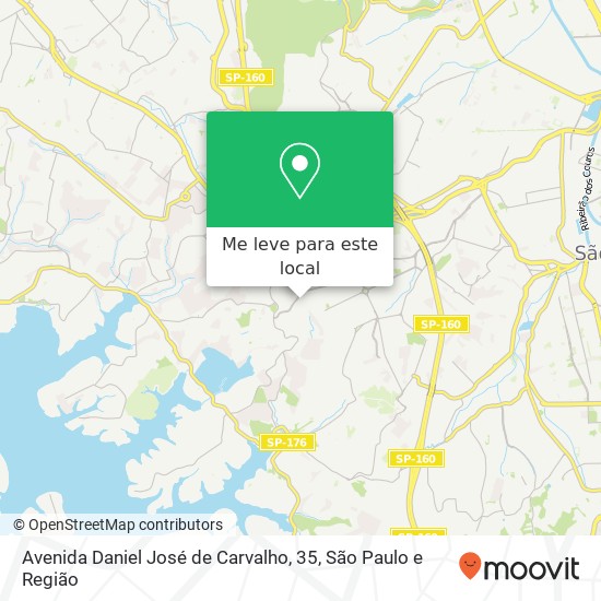 Avenida Daniel José de Carvalho, 35, Conceição Diadema-SP mapa