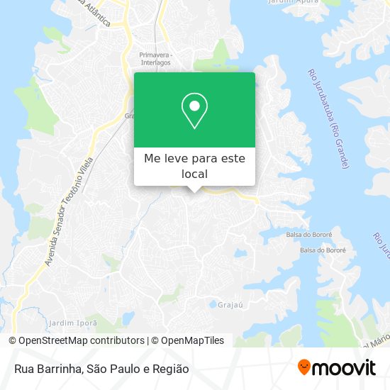 Rua Barrinha mapa