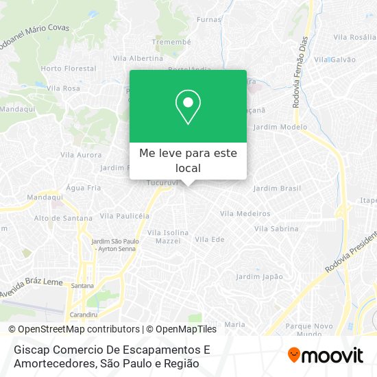 Giscap Comercio De Escapamentos E Amortecedores mapa