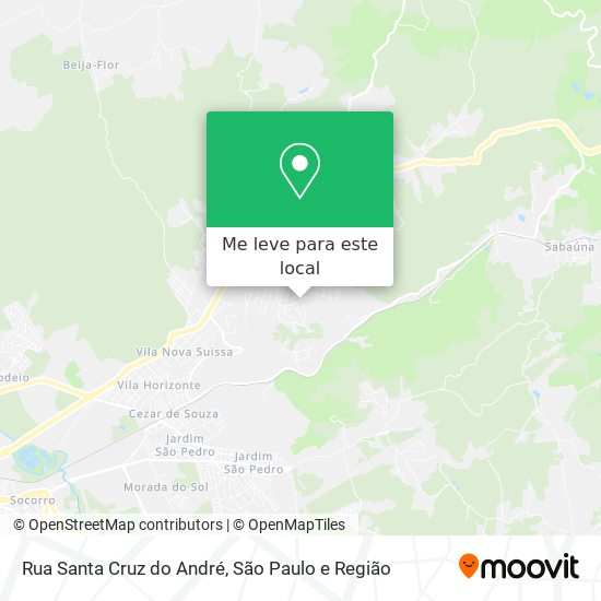 Rua Santa Cruz do André mapa