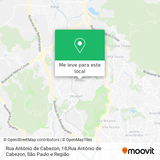 Rua Antônio de Cabezon, 18,Rua Antônio de Cabezon mapa