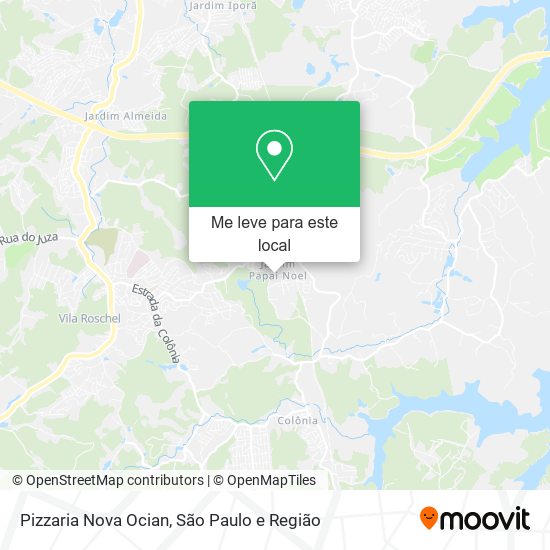 Pizzaria Nova Ocian mapa