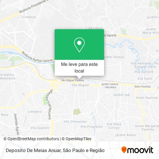 Deposito De Meias Anuar mapa