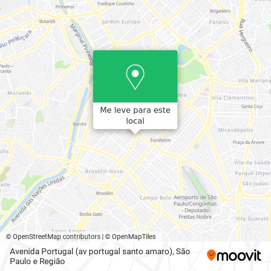 Avenida Portugal (av portugal santo amaro) mapa