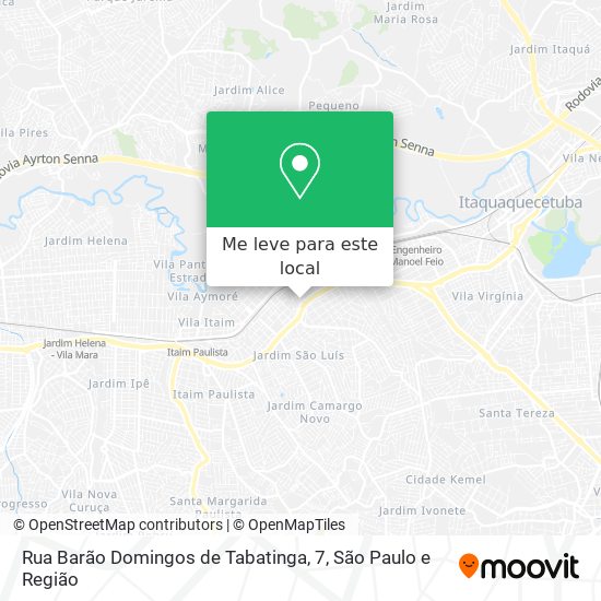 Rua Barão Domingos de Tabatinga, 7 mapa