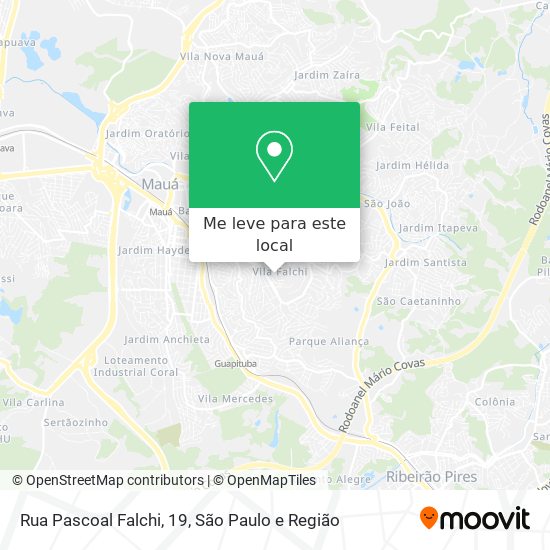 Rua Pascoal Falchi, 19 mapa