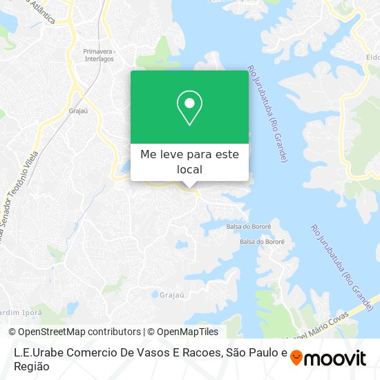 L.E.Urabe Comercio De Vasos E Racoes mapa