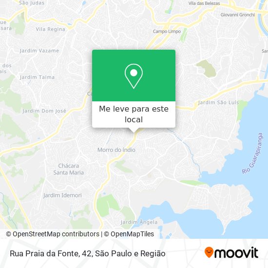 Rua Praia da Fonte, 42 mapa