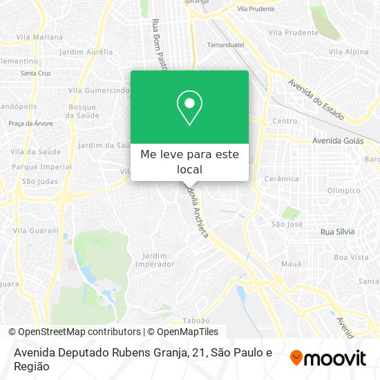 Avenida Deputado Rubens Granja, 21 mapa