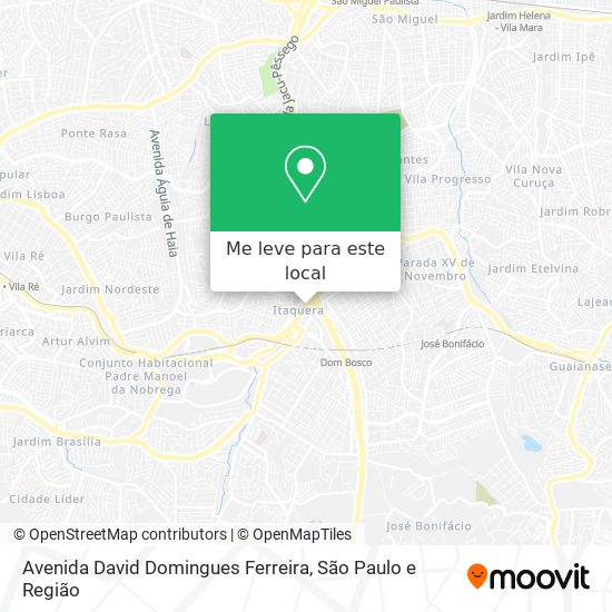 Avenida David Domingues Ferreira mapa