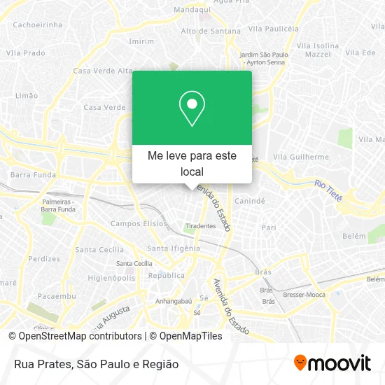 Rua Prates mapa