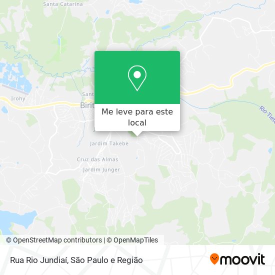 Rua Rio Jundiaí mapa