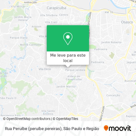 Rua Peruíbe (peruíbe pereiras) mapa