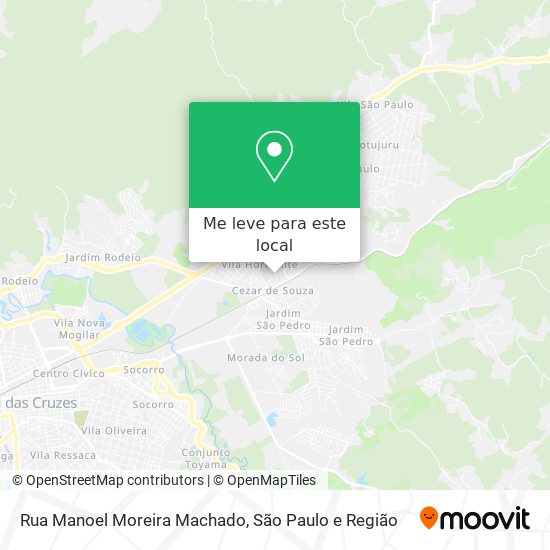 Rua Manoel Moreira Machado mapa